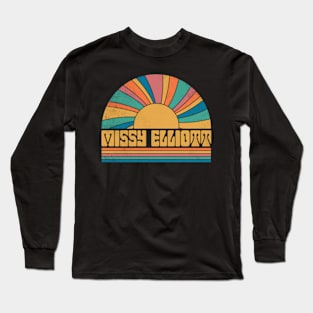 Graphic Missy Proud Name Elliott Distressed Birthday Vintage Style Long Sleeve T-Shirt